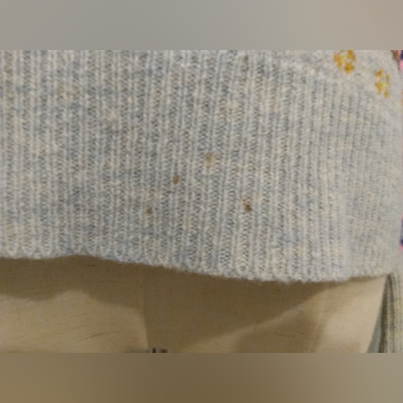 J.Crew Nordic Ski Fair Isle Lamb Wool Sweater Multicolor Stripe Preppy Pullover - Picture 3 of 10